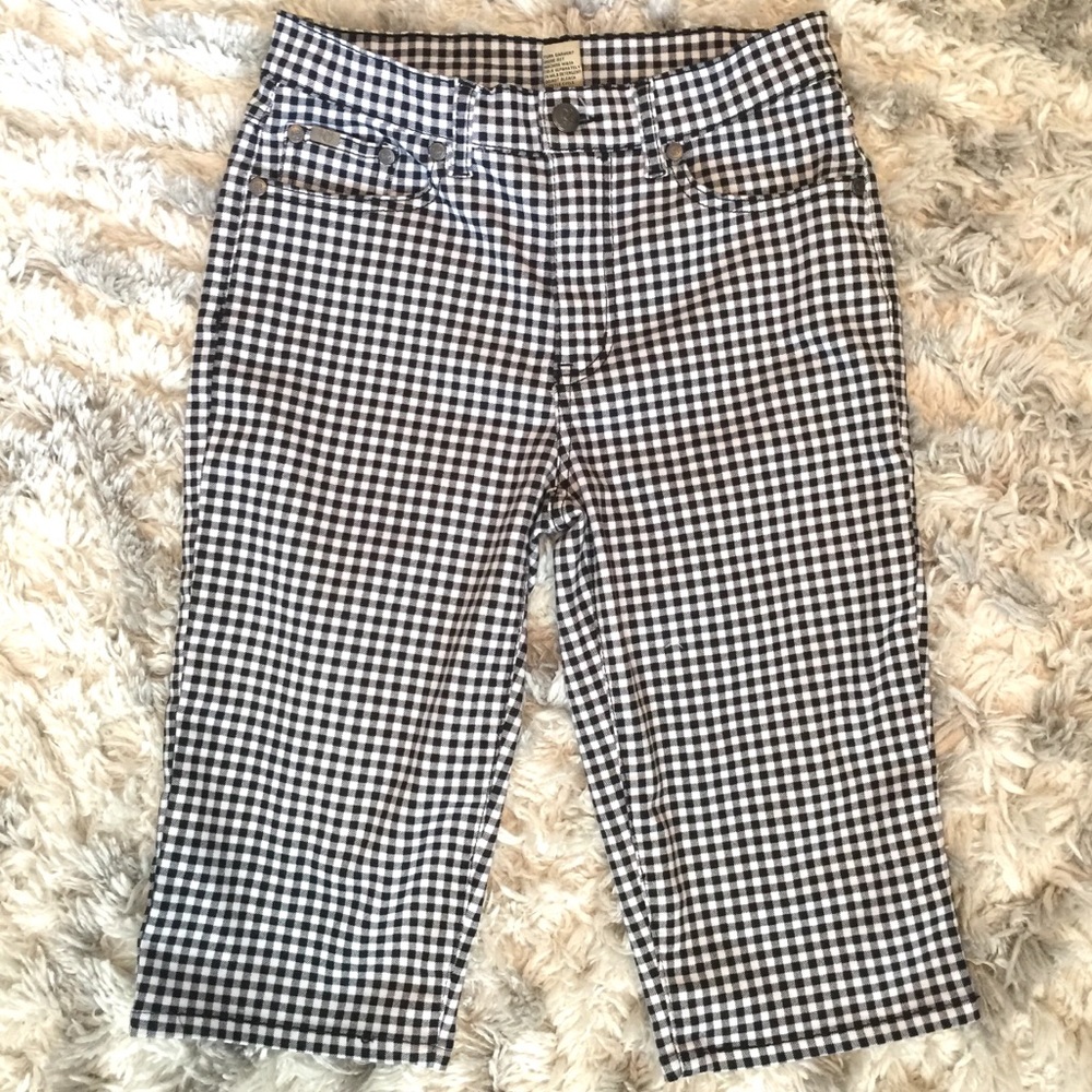 DG2 Diane Gilman Bermuda Shorts plaid EUC